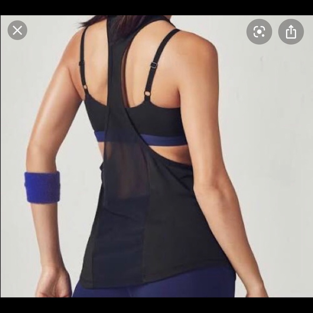 Black Fabletics workout tank top